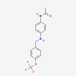 N-(4-{[4-(trifluoromethoxy)benzyl]amino}phenyl)acetamide