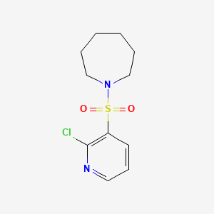 molecular formula C11H15ClN2O2S B12488739 1-[(2-Chloropyridin-3-yl)sulfonyl]azepane 