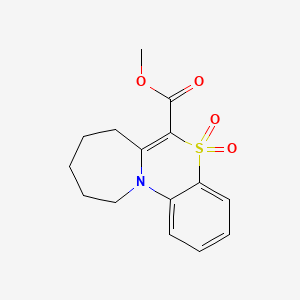 molecular formula C15H17NO4S B12488763 methyl 8,9,10,11-tetrahydro-7H-azepino[2,1-c][1,4]benzothiazine-6-carboxylate 5,5-dioxide 