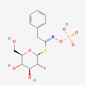 [(2S,3R,4S,5S,6R)-3-fluoro-4,5-dihydroxy-6-(hydroxymethyl)oxan-2-yl] (1Z)-2-phenyl-N-sulfooxyethanimidothioate