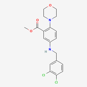 Methyl 5-[(3,4-dichlorobenzyl)amino]-2-(morpholin-4-yl)benzoate