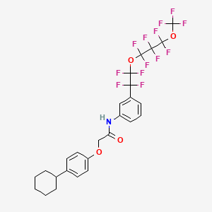 2-(4-cyclohexylphenoxy)-N-(3-{1,1,2,2-tetrafluoro-2-[1,1,2,2,3,3-hexafluoro-3-(trifluoromethoxy)propoxy]ethyl}phenyl)acetamide