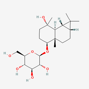 molecular formula C21H36O7 B1248879 Pumilaside B 
