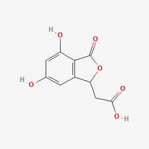 molecular formula C10H8O6 B1248882 Herbaric acid 