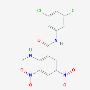 N-(3,5-dichlorophenyl)-2-(methylamino)-3,5-dinitrobenzamide