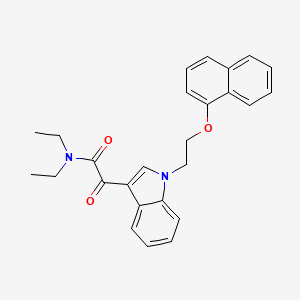 N,N-diethyl-2-{1-[2-(naphthalen-1-yloxy)ethyl]-1H-indol-3-yl}-2-oxoacetamide