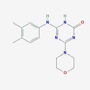 4-[(3,4-Dimethylphenyl)amino]-6-(morpholin-4-yl)-1,3,5-triazin-2-ol