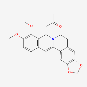 molecular formula C23H23NO5 B1248889 Acetoneberberine CAS No. 39024-13-0