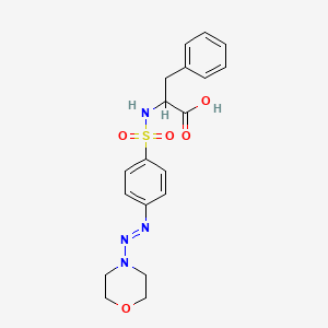 N-({4-[(E)-morpholin-4-yldiazenyl]phenyl}sulfonyl)phenylalanine