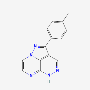 molecular formula C14H11N5 B12488912 2-(4-methylphenyl)-6H-1,4,5,6,8a-pentaazaacenaphthylene 