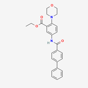 Ethyl 5-[(biphenyl-4-ylcarbonyl)amino]-2-(morpholin-4-yl)benzoate