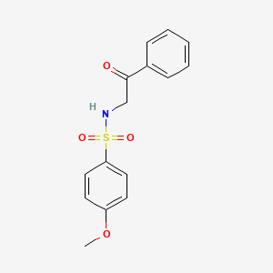 4-methoxy-N-(2-oxo-2-phenylethyl)benzenesulfonamide