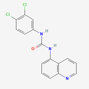 molecular formula C16H11Cl2N3O B12488976 1-(3,4-Dichlorophenyl)-3-quinolin-5-ylurea 