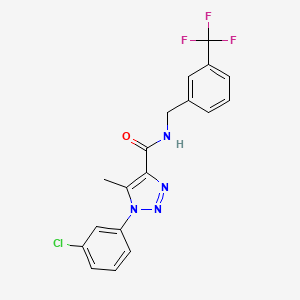 1-(3-chlorophenyl)-5-methyl-N-[3-(trifluoromethyl)benzyl]-1H-1,2,3-triazole-4-carboxamide