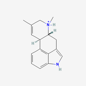 molecular formula C16H19N2+ B1248903 Agroclavine(1+) 