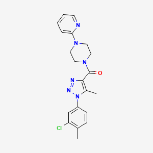 [1-(3-chloro-4-methylphenyl)-5-methyl-1H-1,2,3-triazol-4-yl][4-(pyridin-2-yl)piperazin-1-yl]methanone