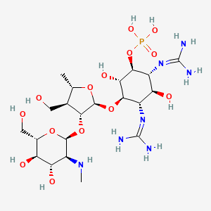 molecular formula C21H42N7O14P B1248904 3'-Deoxydihydrostreptomycin 6-phosphate 
