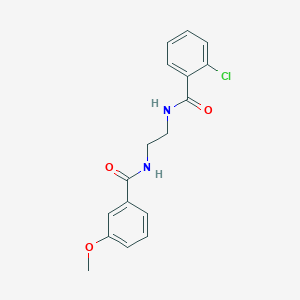 molecular formula C17H17ClN2O3 B12489052 2-chloro-N-(2-{[(3-methoxyphenyl)carbonyl]amino}ethyl)benzamide 