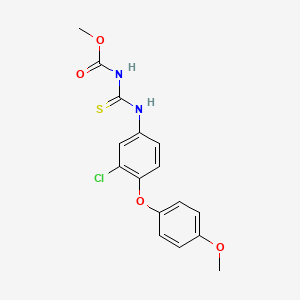 Methyl {[3-chloro-4-(4-methoxyphenoxy)phenyl]carbamothioyl}carbamate