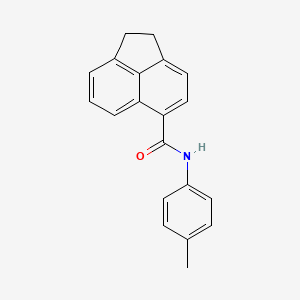 molecular formula C20H17NO B12489067 N-(4-methylphenyl)-1,2-dihydroacenaphthylene-5-carboxamide 