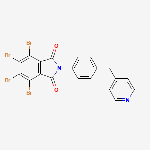 4,5,6,7-Tetrabromo-2-[4-(pyridin-4-ylmethyl)phenyl]isoindole-1,3-dione