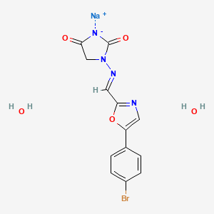 molecular formula C13H12BrN4NaO5 B1248908 Azumolene sodium CAS No. 91524-18-4