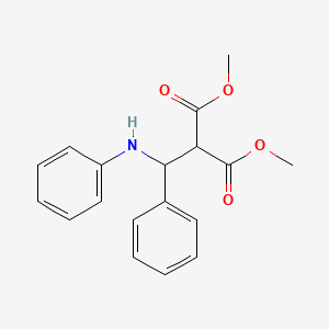 molecular formula C18H19NO4 B12489105 Dimethyl [phenyl(phenylamino)methyl]propanedioate 