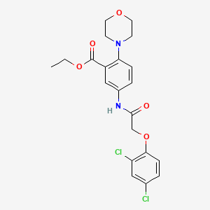 Ethyl 5-{[(2,4-dichlorophenoxy)acetyl]amino}-2-(morpholin-4-yl)benzoate