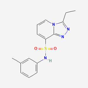 3-ethyl-N-(3-methylphenyl)[1,2,4]triazolo[4,3-a]pyridine-8-sulfonamide