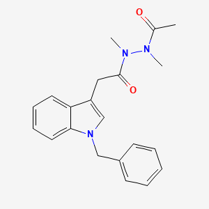 N'-acetyl-2-(1-benzylindol-3-yl)-N,N'-dimethylacetohydrazide