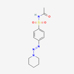 N-Acetyl-4-(piperidin-1-ylazo)-benzenesulfonamide