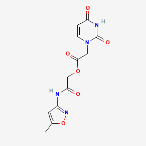 2-[(5-methyl-1,2-oxazol-3-yl)amino]-2-oxoethyl (2,4-dioxo-3,4-dihydropyrimidin-1(2H)-yl)acetate