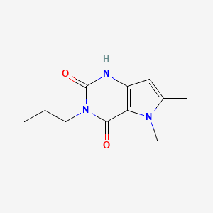 5,6-dimethyl-3-propyl-1H-pyrrolo[3,2-d]pyrimidine-2,4(3H,5H)-dione