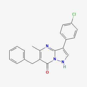 6-benzyl-3-(4-chlorophenyl)-5-methylpyrazolo[1,5-a]pyrimidin-7(4H)-one