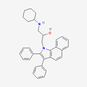 1-(Cyclohexylamino)-3-{2,3-diphenylbenzo[G]indol-1-YL}propan-2-OL