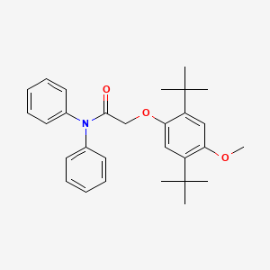 2-(2,5-di-tert-butyl-4-methoxyphenoxy)-N,N-diphenylacetamide