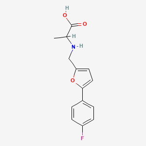 N-{[5-(4-fluorophenyl)-2-furyl]methyl}alanine