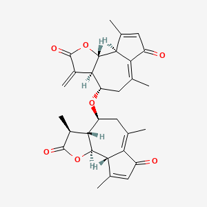molecular formula C30H32O7 B1248928 Lactucain A 