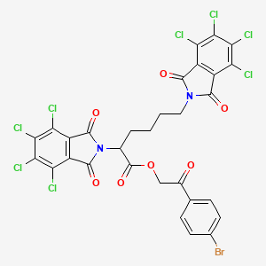 2-(4-bromophenyl)-2-oxoethyl 2,6-bis(4,5,6,7-tetrachloro-1,3-dioxo-1,3-dihydro-2H-isoindol-2-yl)hexanoate