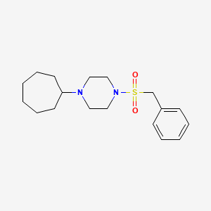 1-(Benzylsulfonyl)-4-cycloheptylpiperazine