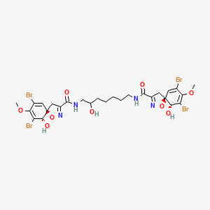 molecular formula C27H32Br4N4O9 B1248931 Caissarine B 