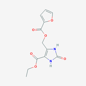 ethyl 5-{[(furan-2-ylcarbonyl)oxy]methyl}-2-oxo-2,3-dihydro-1H-imidazole-4-carboxylate