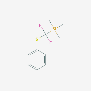 molecular formula C10H14F2SSi B1248937 (Difluoro(phenylthio)methyl)trimethylsilane CAS No. 536975-49-2