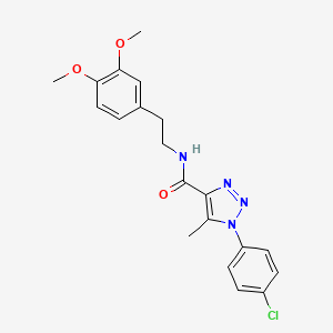 1-(4-chlorophenyl)-N-[2-(3,4-dimethoxyphenyl)ethyl]-5-methyl-1H-1,2,3-triazole-4-carboxamide