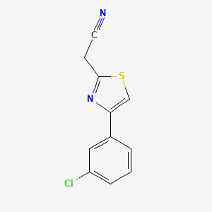 [4-(3-Chlorophenyl)-1,3-thiazol-2-yl]acetonitrile