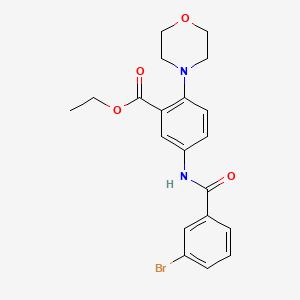 Ethyl 5-{[(3-bromophenyl)carbonyl]amino}-2-(morpholin-4-yl)benzoate