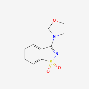 3-(1,3-Oxazolidin-3-yl)-1,2-benzothiazole 1,1-dioxide