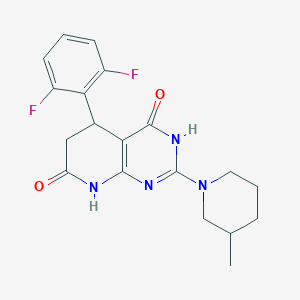 5-(2,6-difluorophenyl)-2-(3-methylpiperidin-1-yl)-3H,5H,6H,8H-pyrido[2,3-d]pyrimidine-4,7-dione