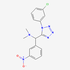 1-[1-(3-chlorophenyl)-1H-tetrazol-5-yl]-N,N-dimethyl-1-(3-nitrophenyl)methanamine