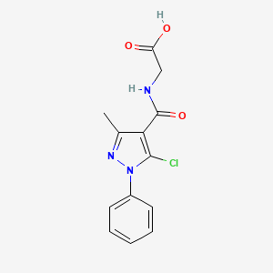 [(5-Chloro-3-methyl-1-phenyl-1H-pyrazole-4-carbonyl)-amino]-acetic acid